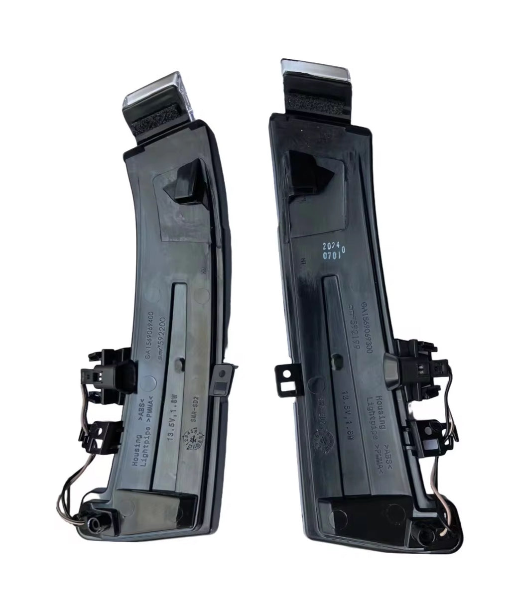 Smoked Black / OEM Clear LED Side Mirror Turn Signal Light for Mercedes-Benz W204 W212 W176 W221 CLA CLS - Upgrade Style - A2129067401