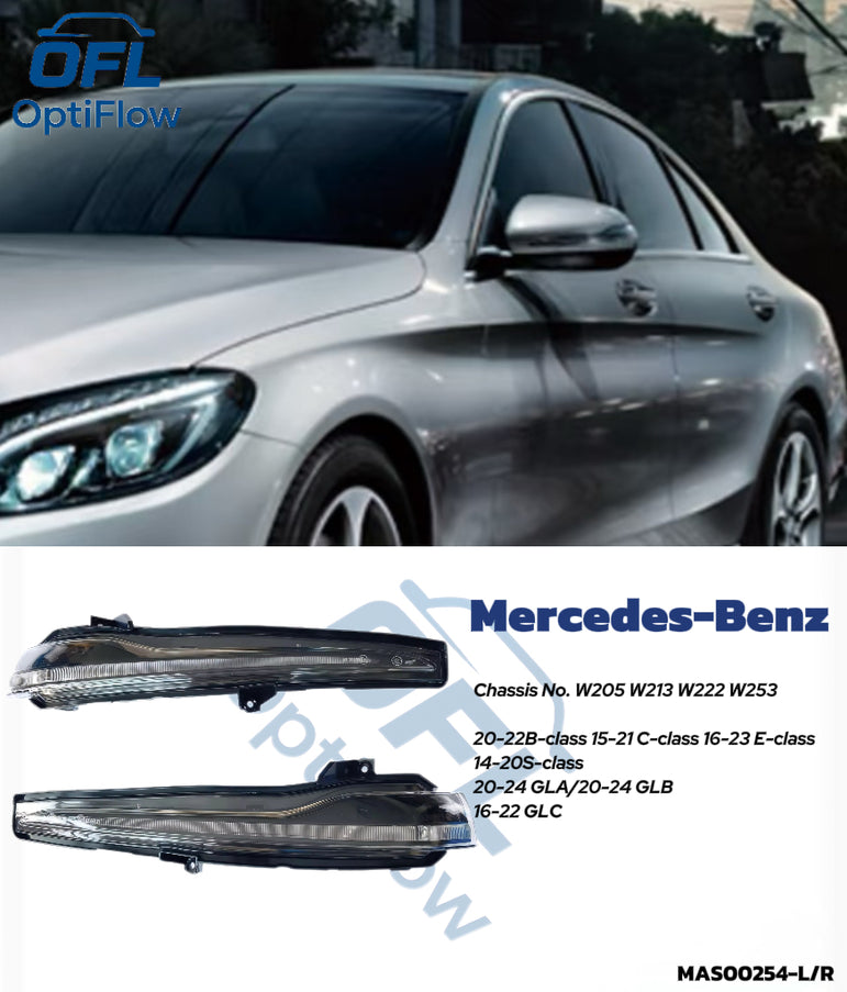 Pair Mirror Turn Signal Lights For Mercedes W205 W213 W222 GLC A0999064601 4701