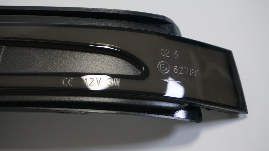 Smoked Black / OEM Clear LED Side Mirror Turn Signal Light for Mercedes-Benz W204 W212 W176 W221 CLA CLS - Upgrade Style - A2129067401
