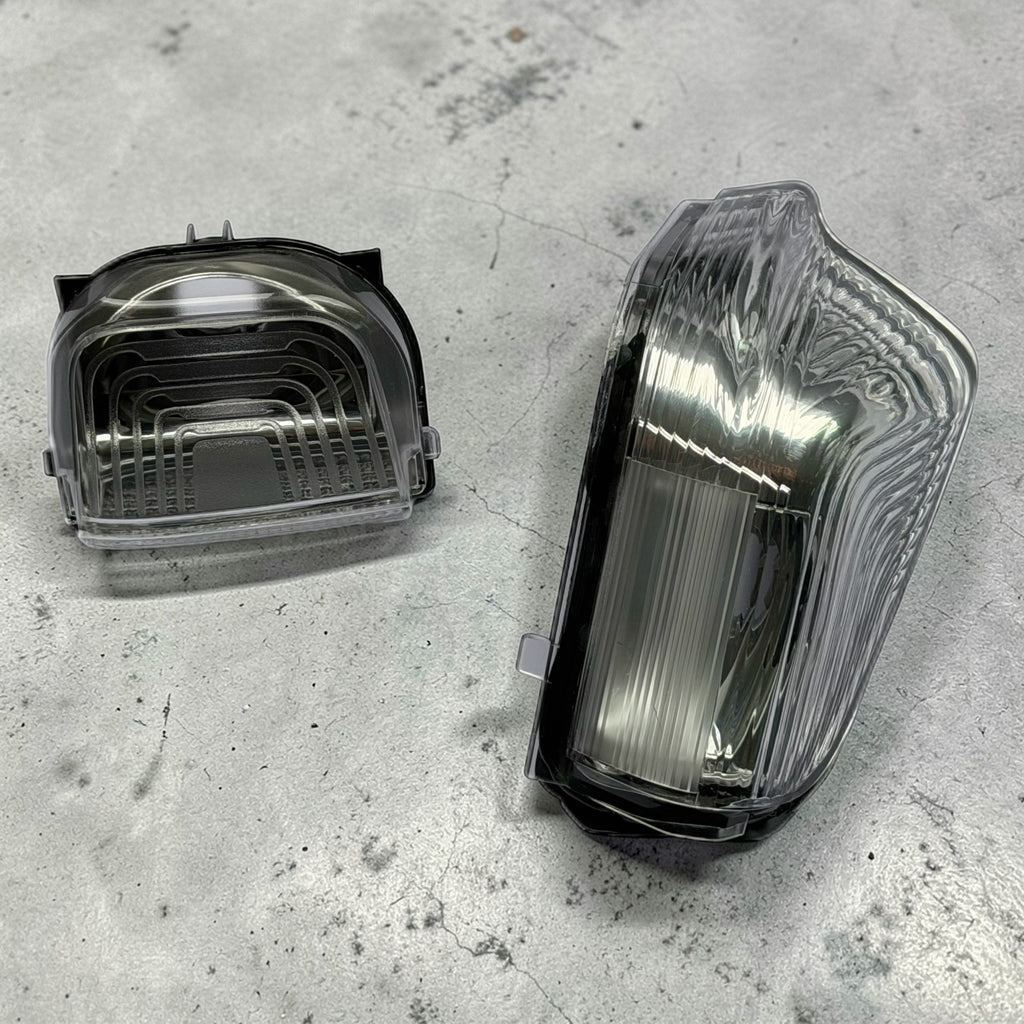 Crystal Clear Side Mirror Turn Signal Lights for Mercedes Sprinter T1N / Dodge / Freightliner (1995-2006) - Modern Upgrade - E-Mark Certified