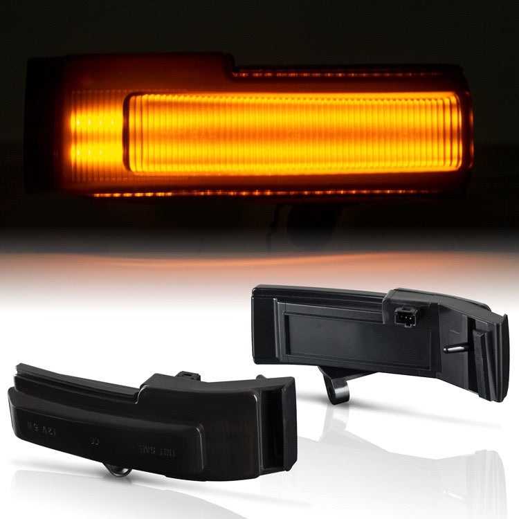 Smoked Sequential LED Mirror Turn Signal Lights for 2015-2020 Ford F-150