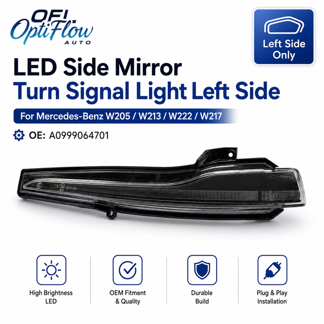 Pair Mirror Turn Signal Lights For Mercedes W205 W213 W222 GLC A0999064601 4701