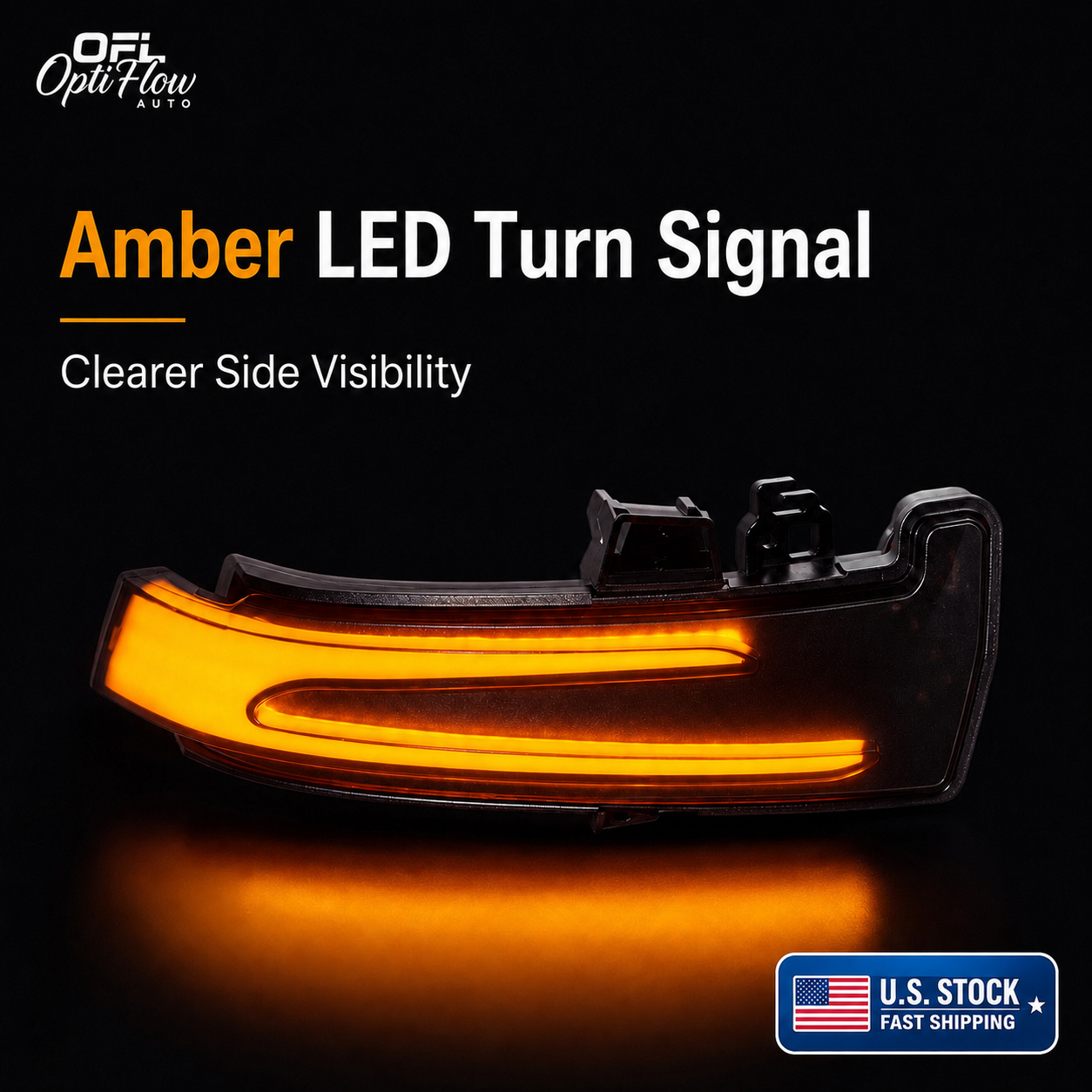 Smoked Black / OEM Clear LED Side Mirror Turn Signal Light for Mercedes-Benz W204 W212 W176 W221 CLA CLS - Upgrade Style - A2129067401