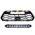 2016-2023 Toyota Tacoma TRD Pro Style Honeycomb Front Grille with LED Marker Lights