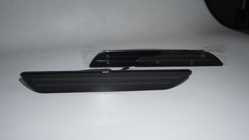 Smoked LED Rear Side Marker Lights for 2015-2023 Ford Mustang