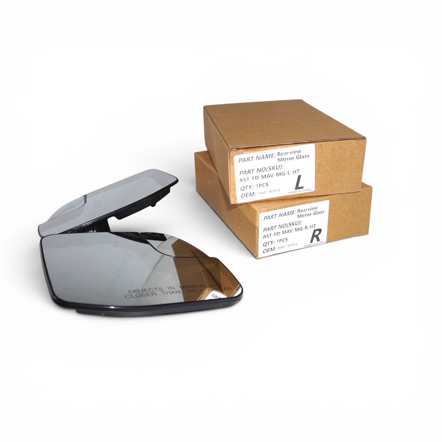 2022+ Ford Maverick Heated Dual-View Mirror Glass with Convex Spot Mirror | Pair