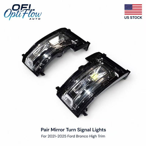 High Trim 3-Pin Mirror Turn Signal & Marker Lights for 2021+ Ford Bronco