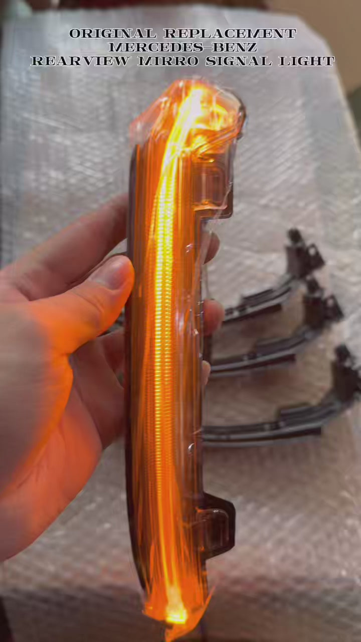 Left Side Mirror Turn Signal Light for Mercedes-Benz C-Class W206 S-Class W223 E-Class W214 | OEM A0999063703 | E-Mark Certified Indicator