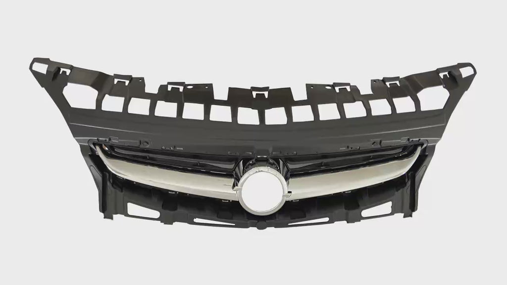 Front Bumper Radiator Grille Set for Opel / Vauxhall Astra J (2012-2015 Facelift) - OEM 13368852 / 13387218 - Premium Chrome Finish