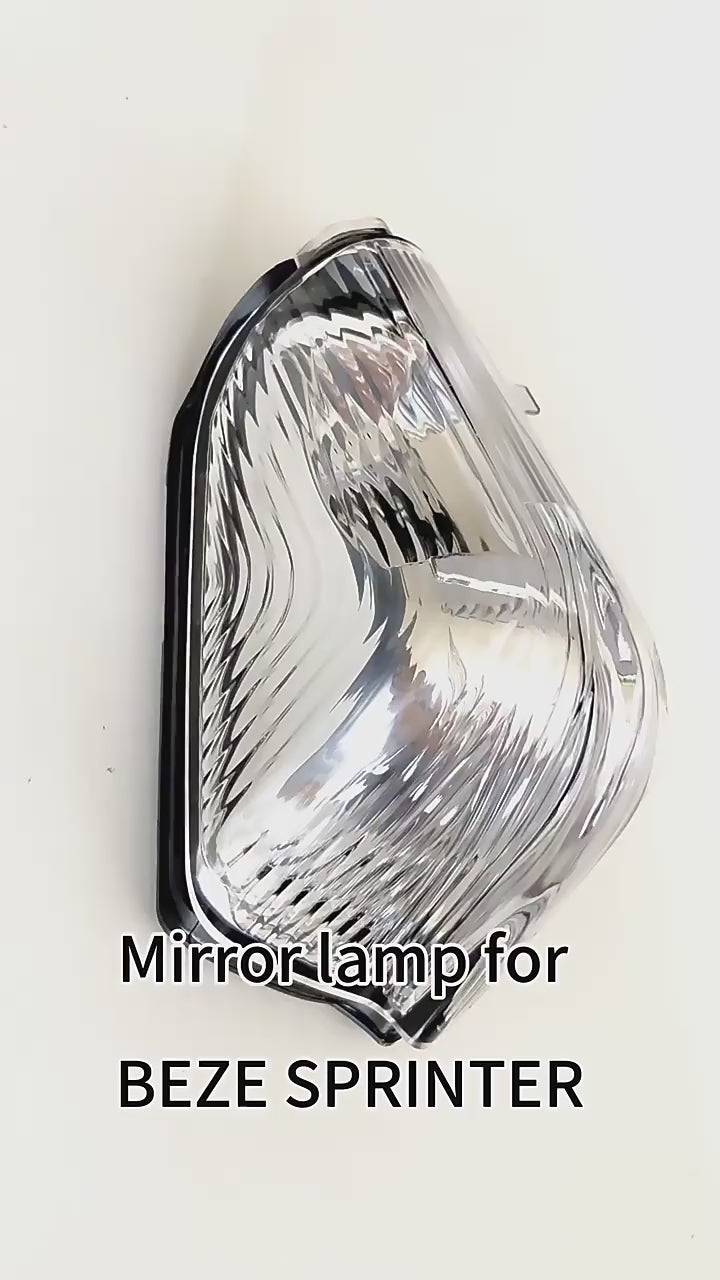 Crystal Clear Side Mirror Turn Signal Lights for Mercedes Sprinter T1N / Dodge / Freightliner (1995-2006) - Modern Upgrade - E-Mark Certified